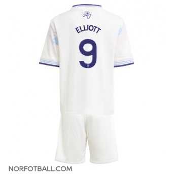 Billige Fotballdrakt Aston Villa Harvey Elliott #9 Replika Tredjedraktsett Barn 2025-26 Kortermet (med bukser)